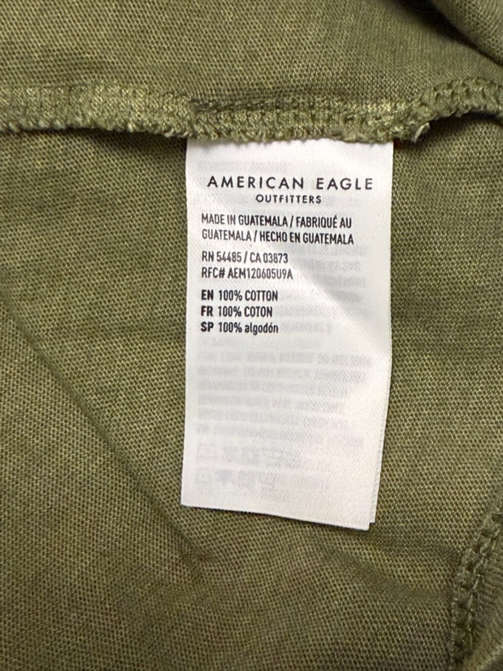 American Eagle Halloween Pumpkin Graphic T-Shirt Green Cotton XL - Picture 3 of 8